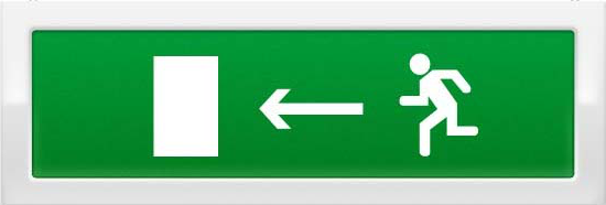 Оповещатель  Рубеж ОПОП 1-8 220В "Бегущий человек стрелка влево" 1030889