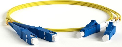 Патч-корд волоконно-оптический Hyperline FC-D2-9-LC/UR-SC/UR-H-2M-LSZH-YL 604684