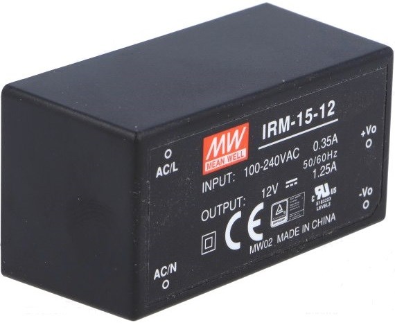 Преобразователь AC-DC сетевой Mean Well IRM-15-12 526519