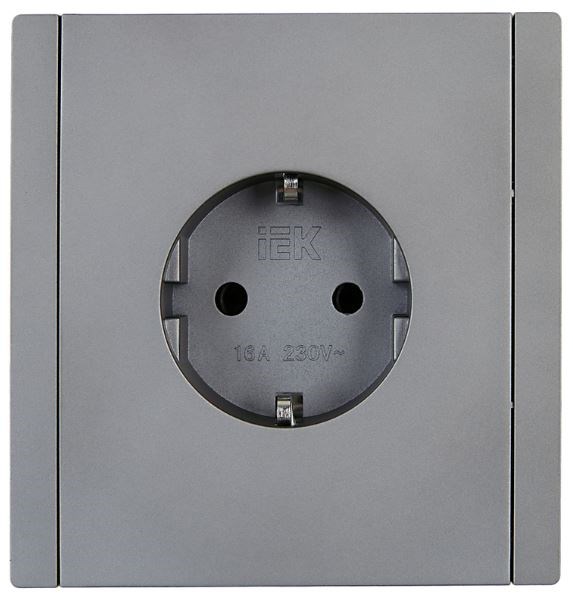Розетка с заземлением  IEK FP-R11-16-K46 1158142