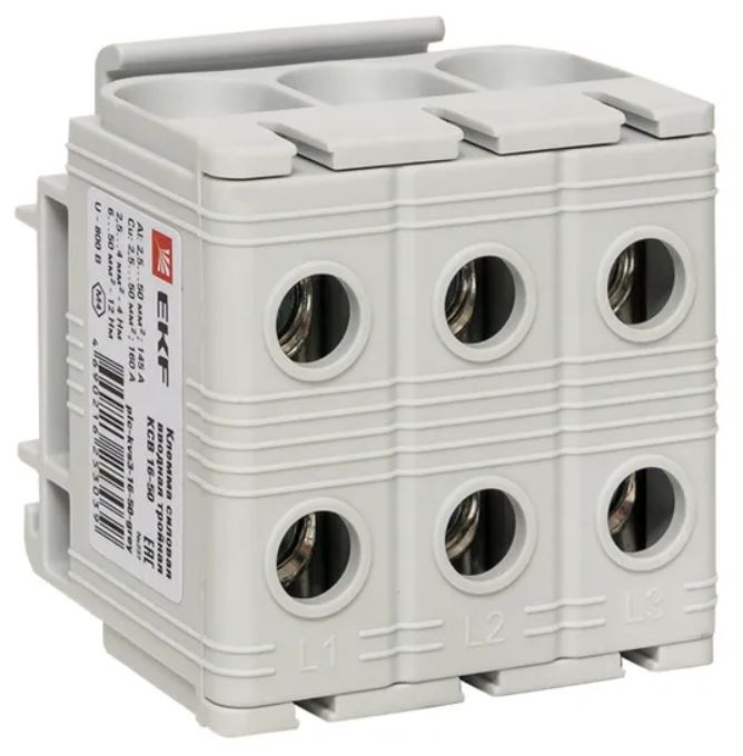 Клемма  EKF plc-kvs3-16-50-grey 1125619