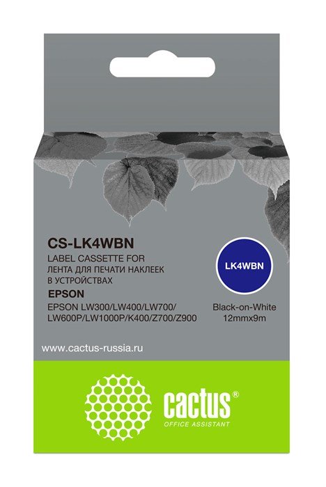 Картридж ленточный Cactus CS-LK4WBN 1017195