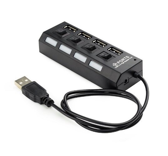 Разветвитель USB 2.0 Gembird UHB-U2P4-02A 1110322