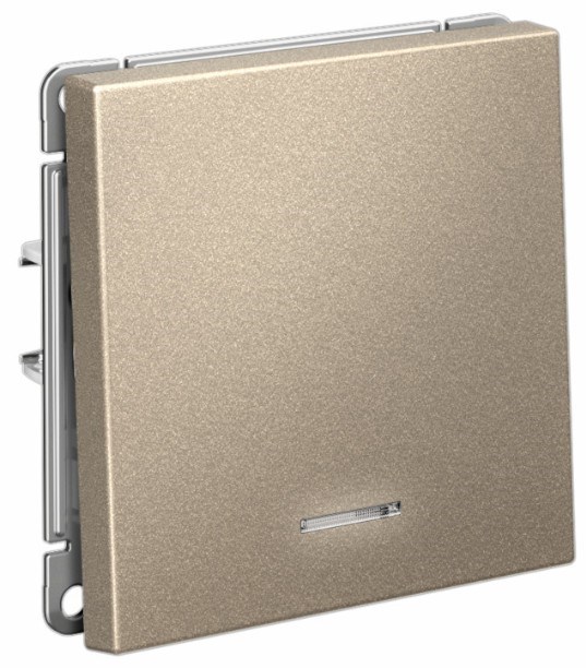 Выключатель одноклавишный с подсветкой  Systeme Electric GAL000513S 1226302