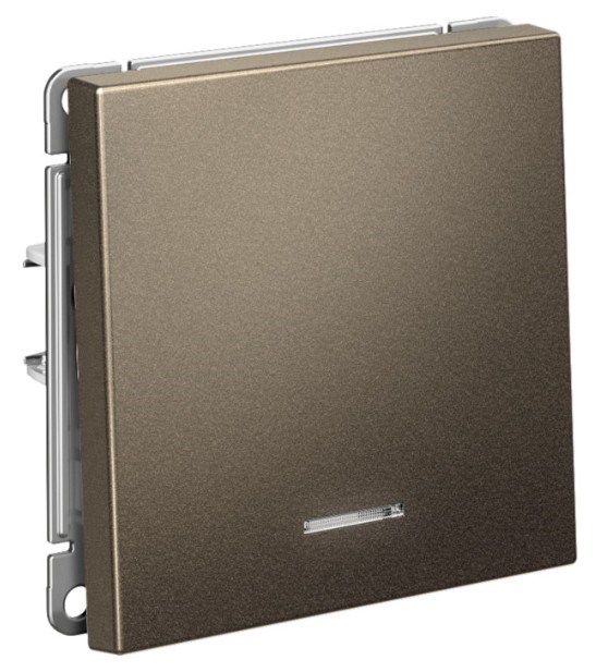 Выключатель одноклавишный с подсветкой  Systeme Electric GAL000613S 1226309