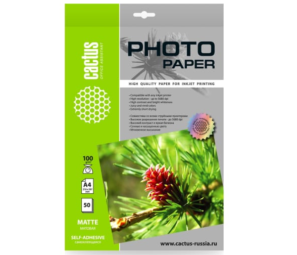 Фотобумага  Cactus CS-MSA410050 1091368