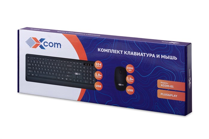 Клавиатура и мышь  XCom XCOM-01 1057040