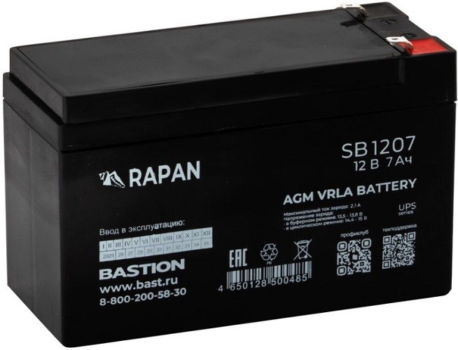 Аккумулятор  Бастион RAPAN SB 1207 1218947