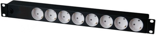 Блок розеток 19", 8 розеток TLK TLK-RS08M1N-BK 468092