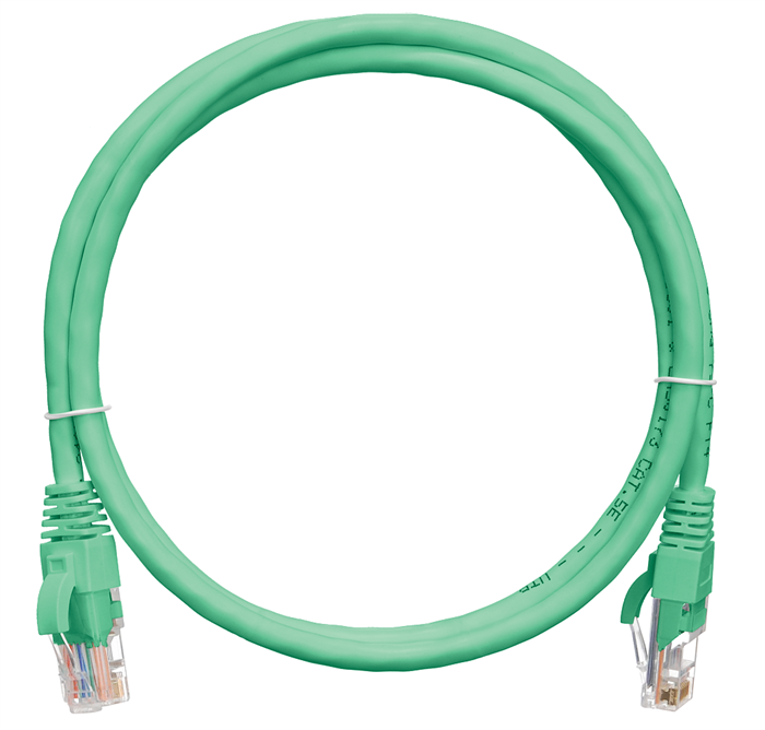 Кабель патч-корд U/UTP 5e кат. 3м NikoMax NMC-PC4UD55B-030-C-GN 596082