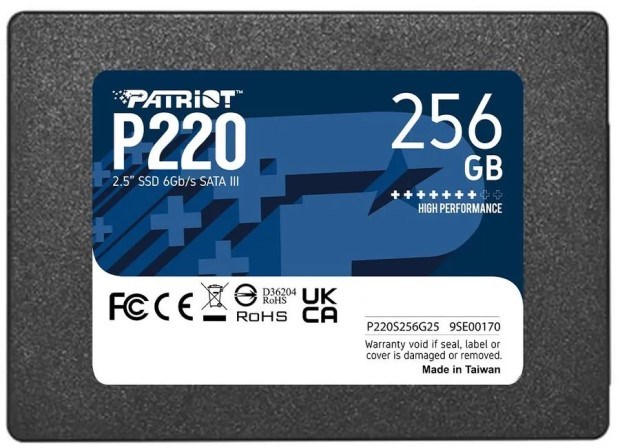 Накопитель SSD 2.5'' Patriot Memory P220S256G25 256 ГБ 1017012