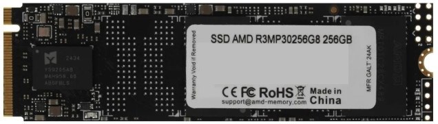 Накопитель SSD M.2 2280 AMD R3MP30256G8 256 ГБ 1164244