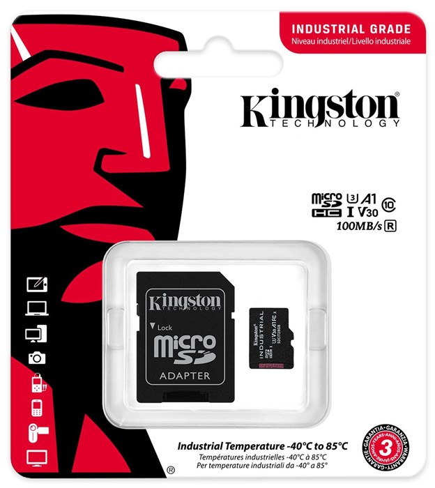Промышленная карта памяти MicroSDHC 16Gb Kingston SDCIT2/16GB 913388
