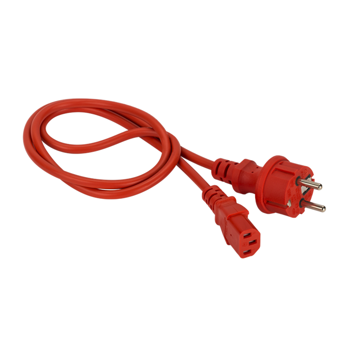 Кабель питания  Lanmaster LAN-PP13/SH-10-RD 687092