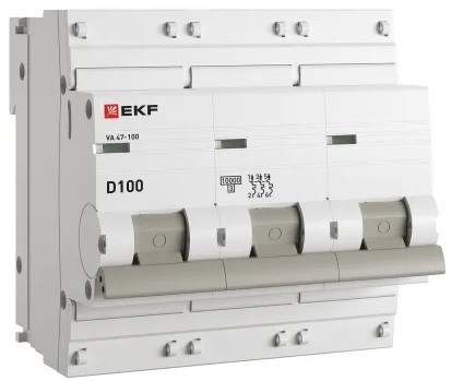 Автоматический выключатель  EKF mcb47100-3-100D-pro 1219922