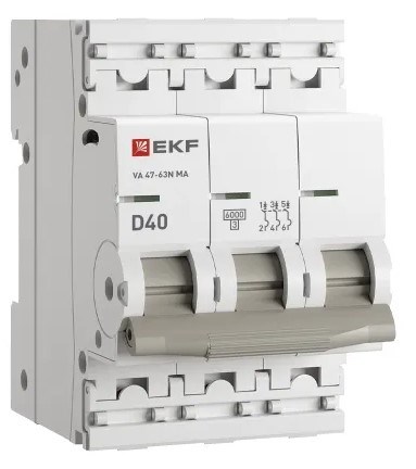 Автоматический выключатель  EKF M63MA6340D 1130177