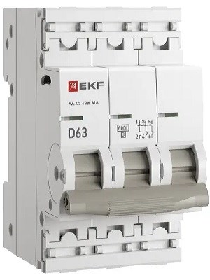 Автоматический выключатель  EKF M63MA6363D 1130181