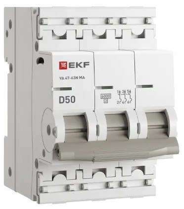 Автоматический выключатель  EKF M63MA6350D 1130179