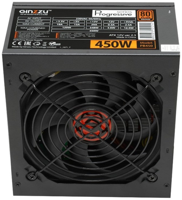 Блок питания ATX Ginzzu PB450 1161230