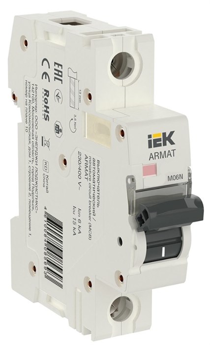 Автоматический выключатель  IEK AR-M10N-1-C0D5 902673