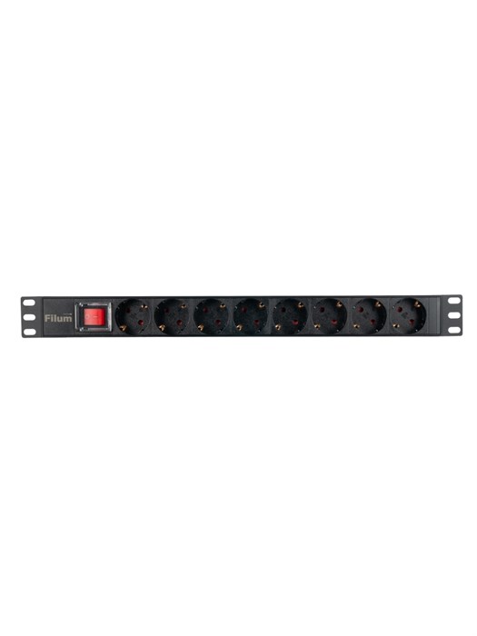 Блок розеток 19", 8 розеток Filum FL-PDU19-8SCH-PS-2MEU 1204900