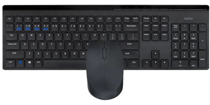 Клавиатура и мышь Wireless Rapoo 8110M 1229100