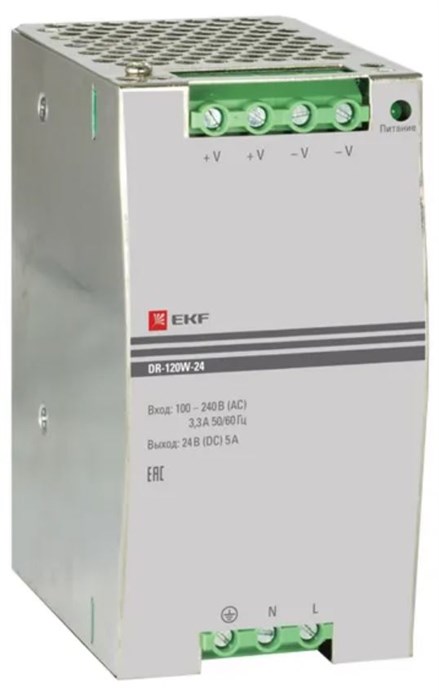 Блок питания  EKF DR-E-120W-24 1127700