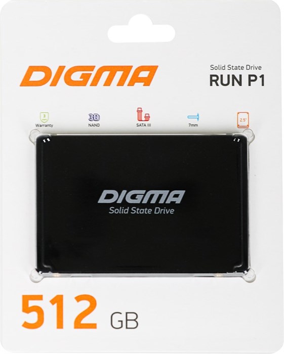 Накопитель SSD 2.5'' Digma DGSR2512GP13T 512 ГБ 979787