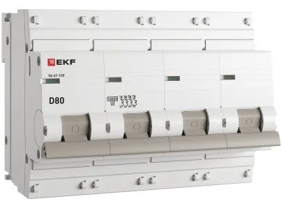 Автоматический выключатель  EKF mcb47100-4-80D-pro 1219913