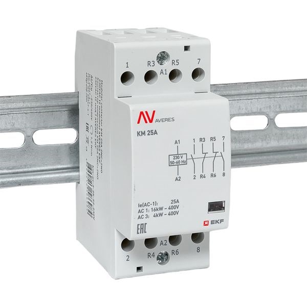 Контактор модульный EKF km-av-2-25-22-230V 1146081