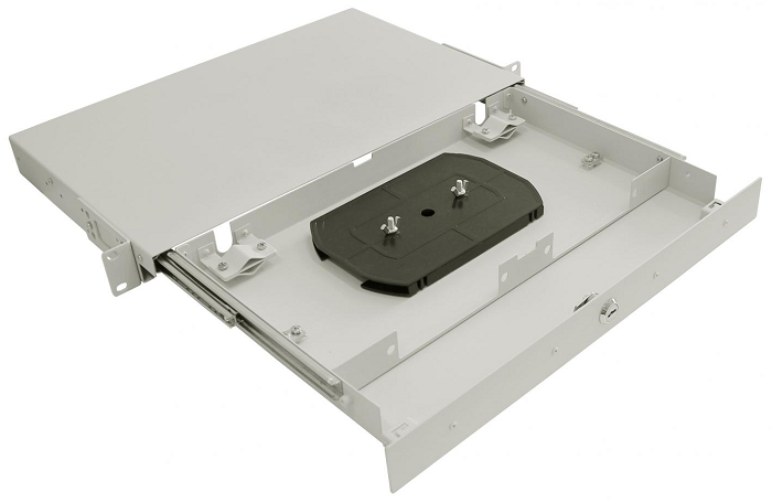 Кросс оптический стоечный 19" выдвижной 1U TELCORD КСв-16-1U 16-ST/MM-16-ST/UPC-MM50(OM4)-1-КУ-GY 806385