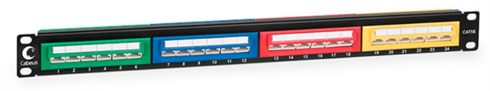 Патч-панель  Cabeus PLCOL-24-Cat.5e-Dual 513230