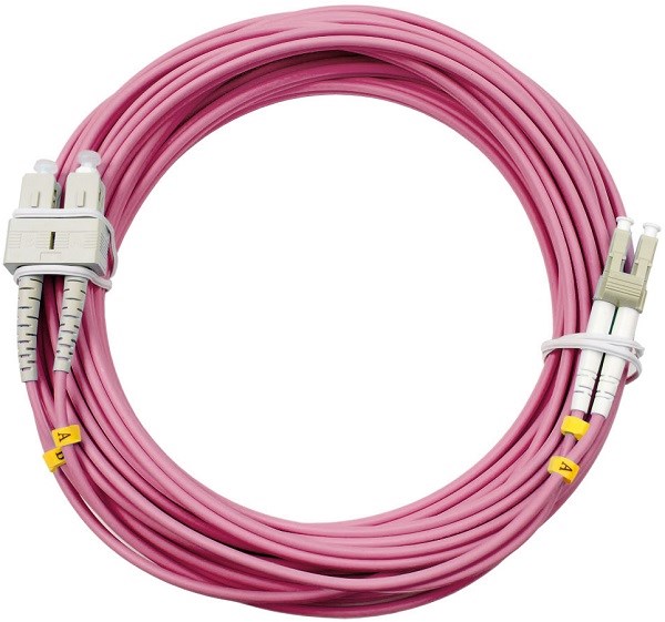 Патч-корд волоконно-оптический Cabeus FOP-50-OM4-LC-SC-10m 728649