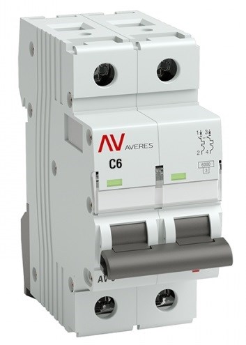 Автоматический выключатель  EKF mcb6-DC-2-06C-av 1126116