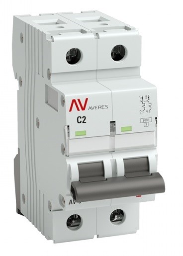 Автоматический выключатель  EKF mcb6-DC-2-02C-av 1126113