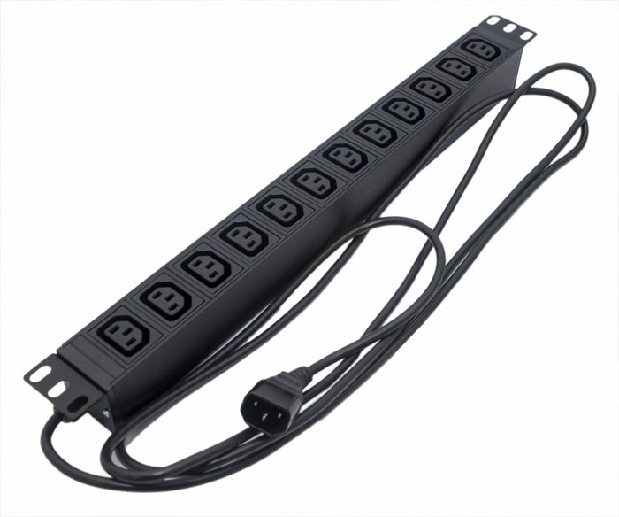 Блок розеток 19", 12 розеток Hyperline SHE19-12IEC-2.5IEC 694283