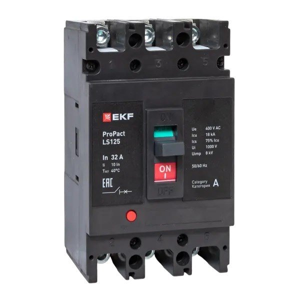Автоматический выключатель в литом корпусе  EKF mccb-125-18-3-32-ls 1145192