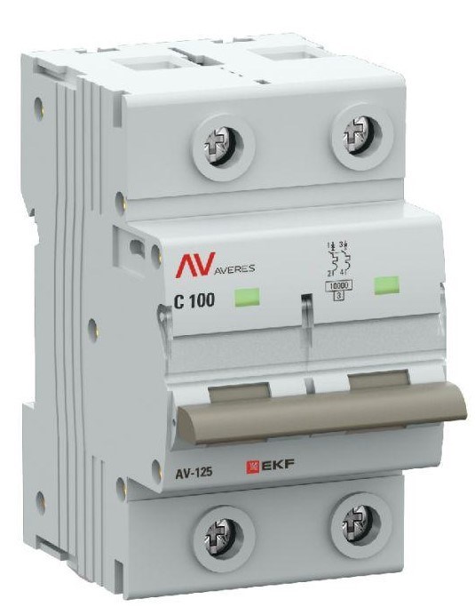 Автоматический выключатель  EKF mcb125-2-100C-av 1129928