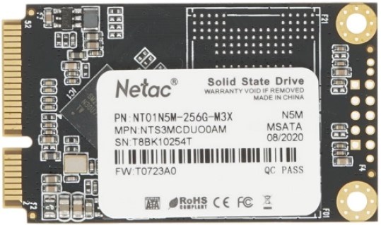 Накопитель SSD mSATA Netac NT01N5M-256G-M3X 256 ГБ 876799