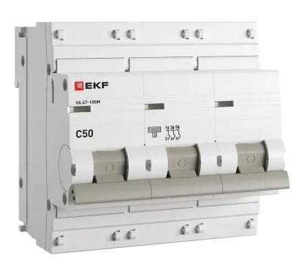 Автоматический выключатель  EKF mcb47100m-3-50C-pro 1129969