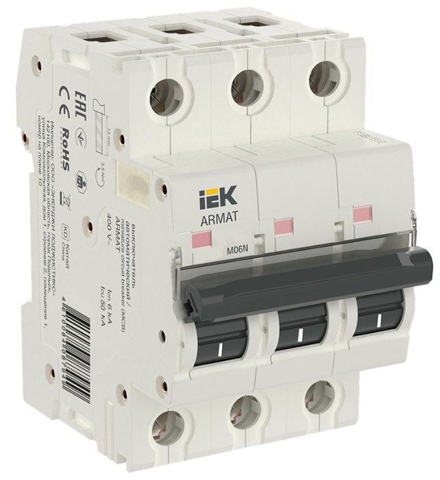 Автоматический выключатель  IEK AR-M06N-3-D003 902595