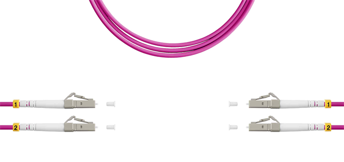 Патч-корд волоконно-оптический TELCORD ШОС-2x3.0-2LC/U(dx)-2LC/U(dx)-MM504-15м-LSZH-MG 1078648