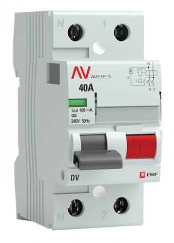 УЗО  EKF rccb-2-40-100-a-av 1126388