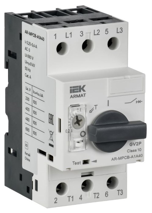Автоматический выключатель для защиты двигателя  IEK AR-MPCB-A1A40 1160212
