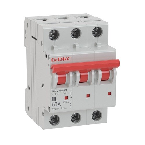 Автоматический выключатель модульный DKC MD63-3D32-10 872840