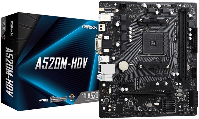 Материнская плата mATX ASRock A520M-HDV 792660