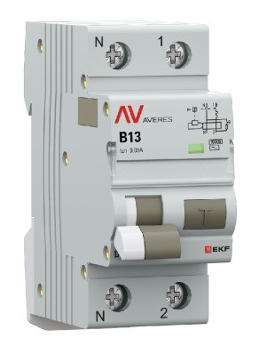 Автомат дифференциальный EKF rcbo10-1pn-13B-30-ac-av 1126624