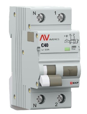 Автомат дифференциальный EKF rcbo10-1pn-40C-30-ac-av 1126637