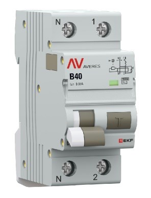 Автомат дифференциальный EKF rcbo10-1pn-40B-30-ac-av 1126629