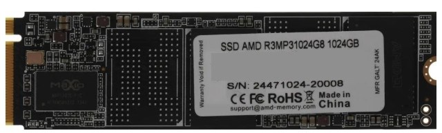 Накопитель SSD M.2 2280 AMD R3MP31024G8 1024 ГБ 1164239